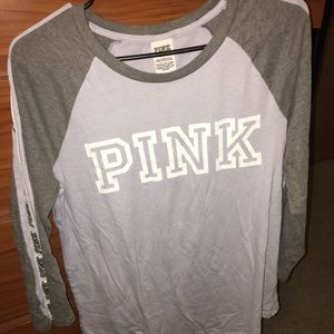 Three quarter sleeve PINK shirt